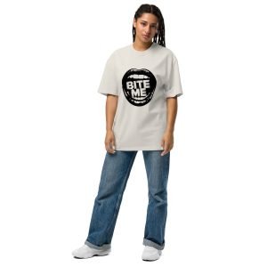 Bite Me Oversized faded t-shirt