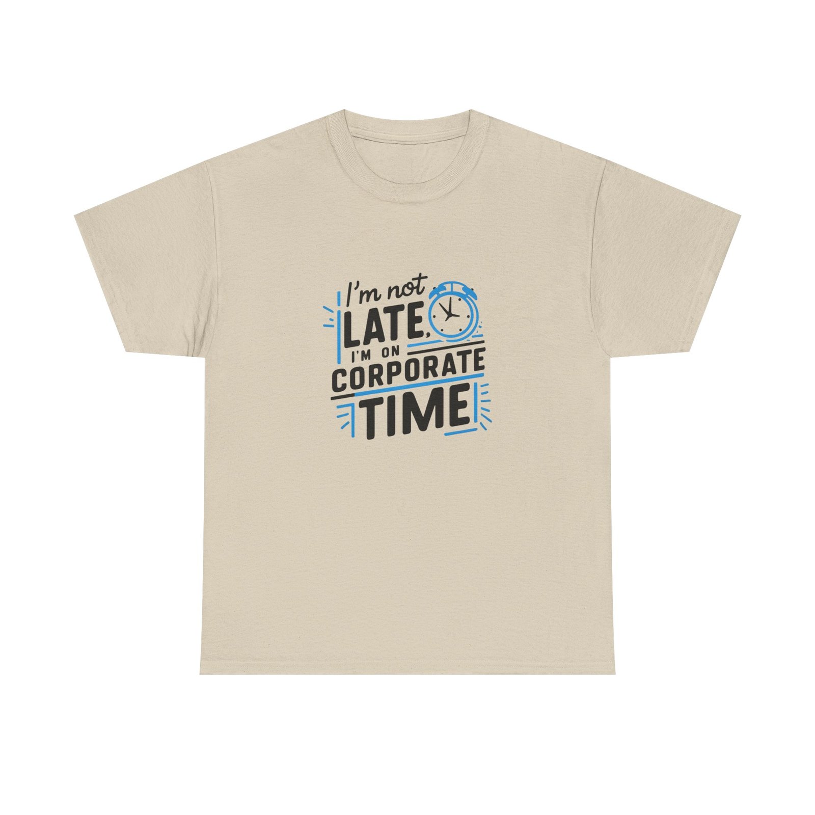 Tricou Amuzant "Corporate Time" Unisex din Bumbac Gros – Unde Munca Întâlnește Umorul - Image 8