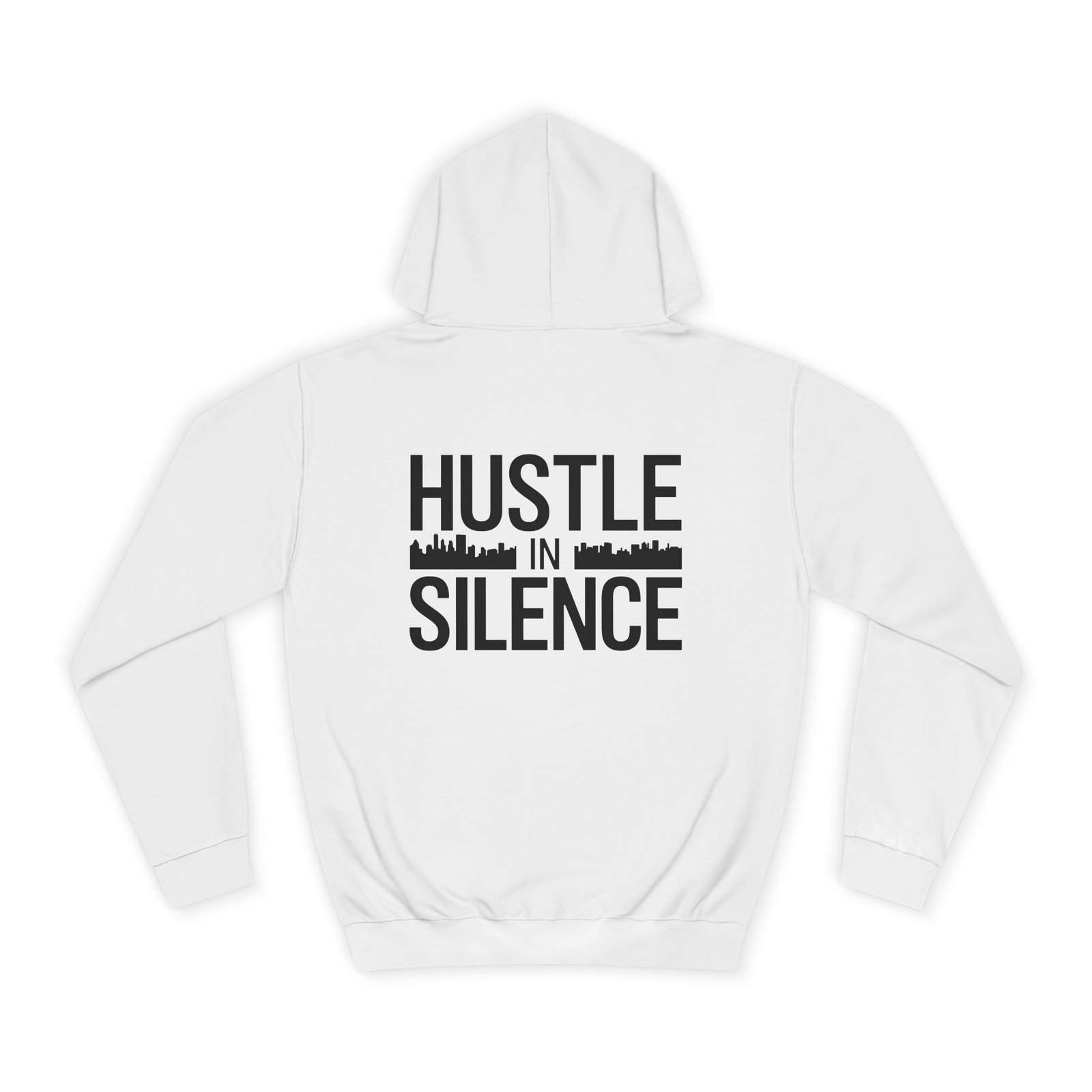 Hanorac Unisex College – „Hustle in Silence” – Confortabil și Stilat pentru Studenți