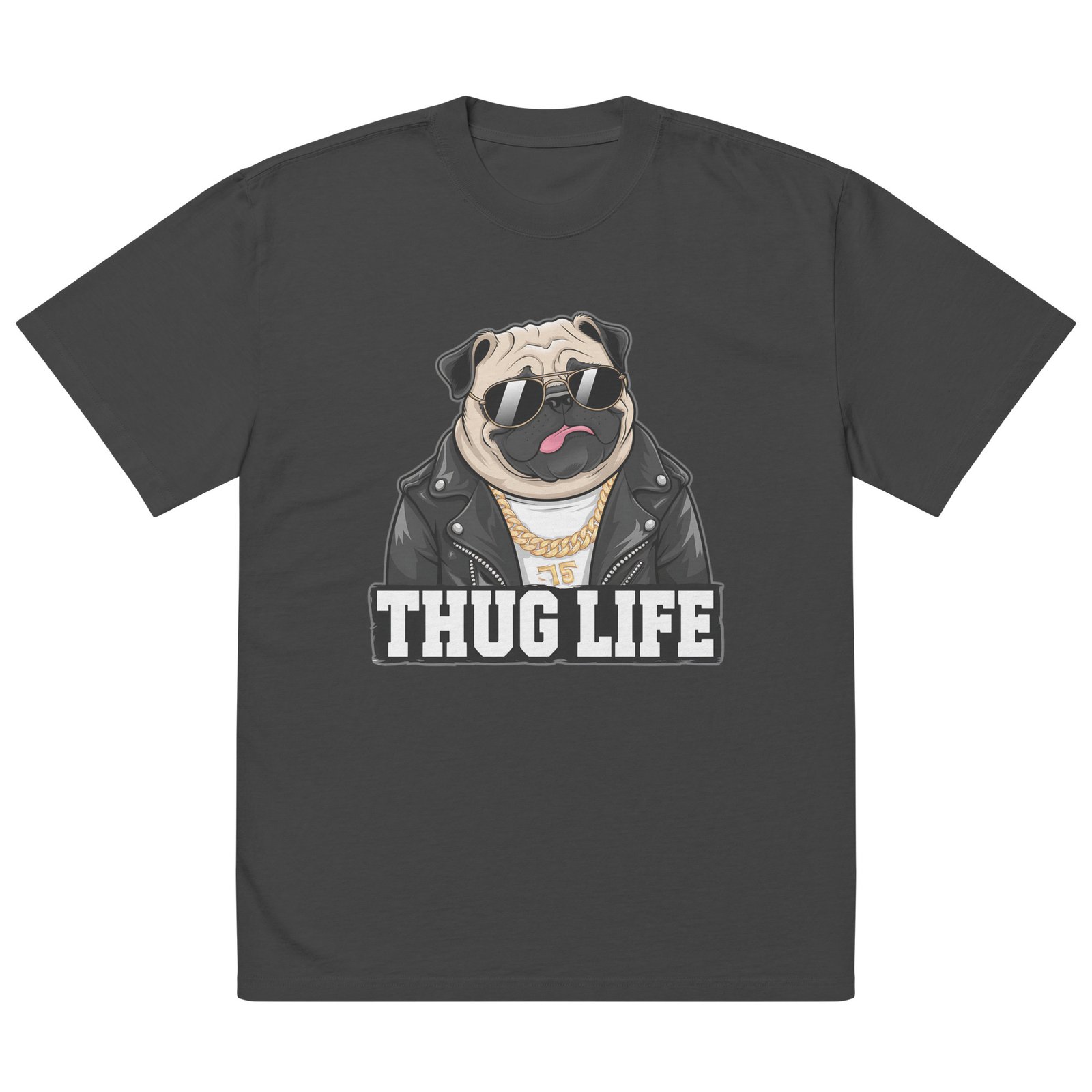 Thug Life Oversized faded t-shirt - Image 6