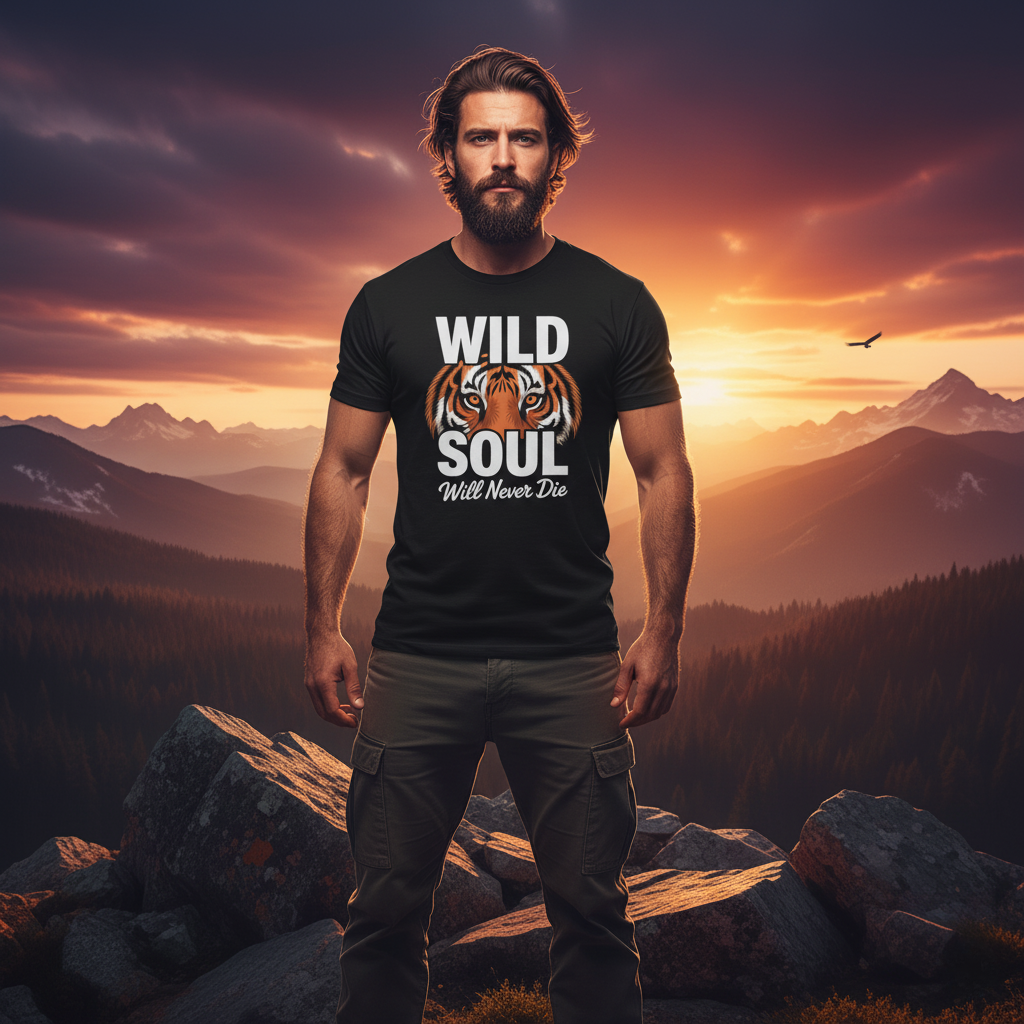Tricou Unisex "Wild Soul Will Never Die" (Suflet Sălbatic) - Image 10