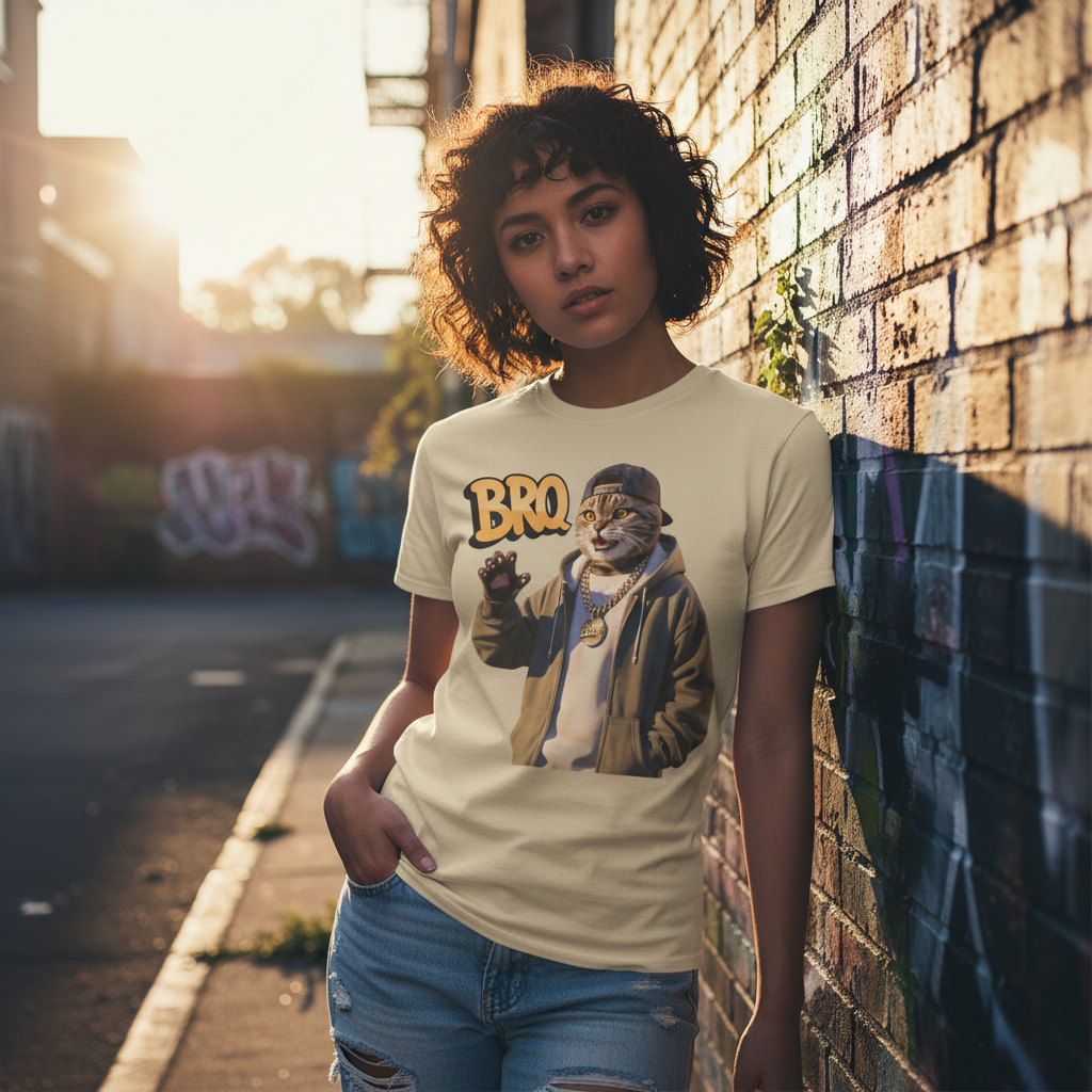 Tricou Hip Hop Cat Bro | Tricou Streetwear - Image 2